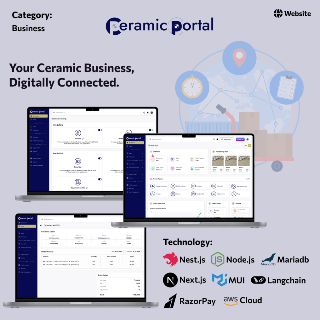 Ceramic Portal Web case study preview